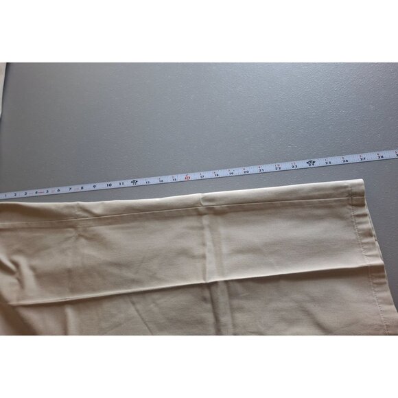 Savane Mens Flat-Front Dress Pants Beige Classic Fit 38W 27L Preppy Corpcore - Picture 6 of 8